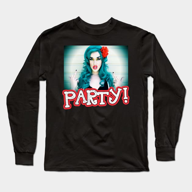 Party! Long Sleeve T-Shirt by aespinel